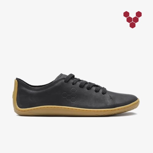 Vivobarefoot Addis Mens Trainers Black UK TSVK